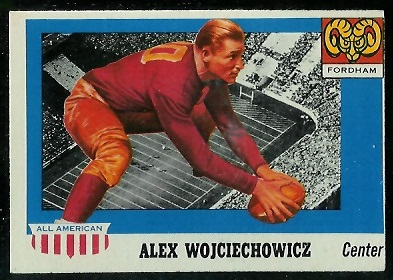 Alex Wojciechowicz - 1955 Topps All-American #82 - exmt