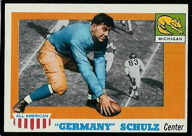 Germany Schulz - 1955 Topps All-American #87 - nm oc