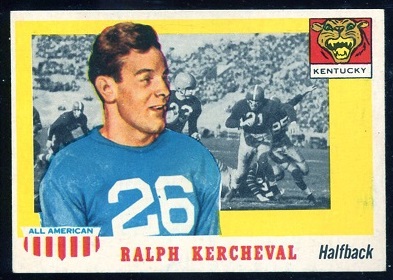 Ralph Kercheval - 1955 Topps All-American #88 - exmt
