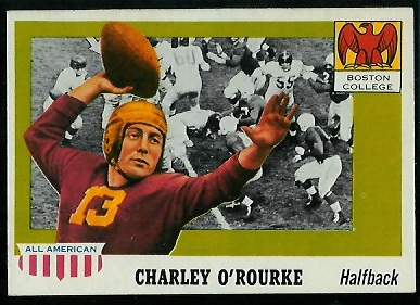 Charley O'Rourke - 1955 Topps All-American #90 - exmt