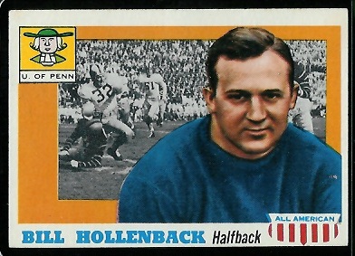 Bill Hollenback - 1955 Topps All-American #96 - nm oc