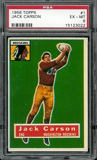 John Carson - 1956 Topps #1 - PSA 6