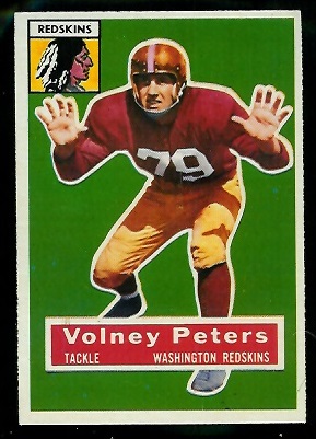 1956 Topps #73 - Volney Peters - exmt