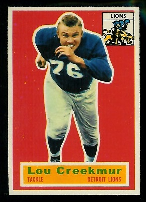 1956 Topps #8 - Lou Creekmur - ex