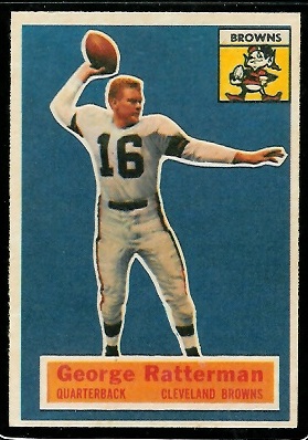 George Ratterman - 1956 Topps #93 - nm-mt oc
