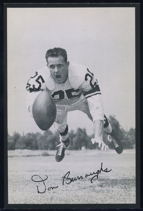 1957 Rams Team Issue #5 - Don Burroughs - nm