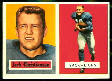 Jack Christiansen - 1957 Topps #106 - nm-mt oc