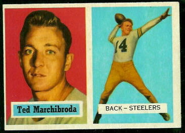 1957 Topps #113 - Ted Marchibroda - exmt