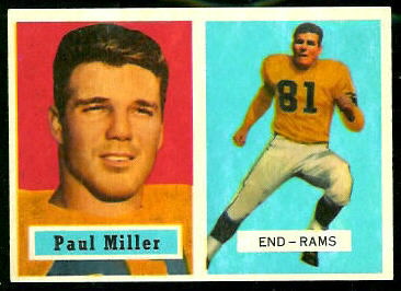 1957 Topps #120 - Paul Miller - exmt
