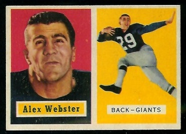 Alex Webster - 1957 Topps #121 - ex+