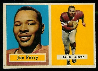 1957 Topps #129 - Joe Perry - exmt