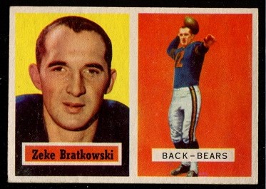 1957 Topps #140 - Zeke Bratkowski - exmt