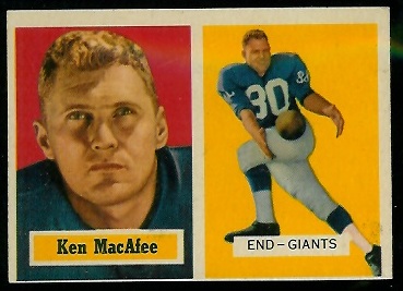 Ken MacAfee - 1957 Topps #144 - ex
