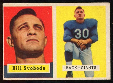 1957 Topps #153 - Bill Svoboda - vg