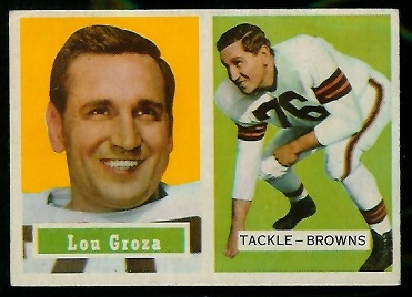 Lou Groza - 1957 Topps #28 - ex