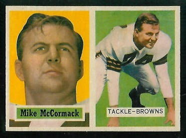1957 Topps #3 - Mike McCormack - exmt