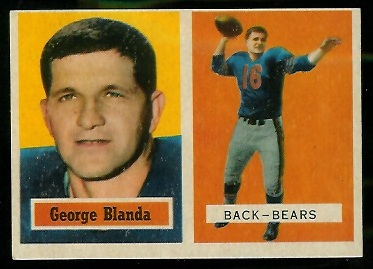 George Blanda - 1957 Topps #31 - ex