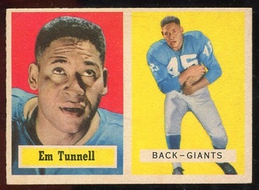 Emlen Tunnell - 1957 Topps #35 - nm-mt st