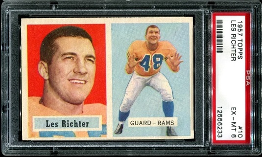 Les Richter - 1957 Topps #10 - PSA 6