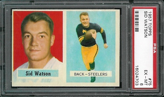 Sid Watson - 1957 Topps #75 - PSA 6