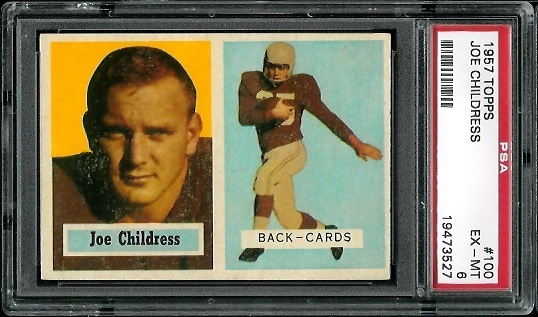 Joe Childress - 1957 Topps #100 - PSA 6