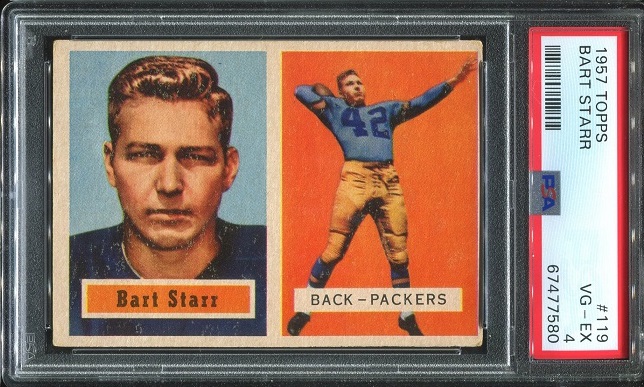 1957 Topps #119 - Bart Starr - PSA 4
