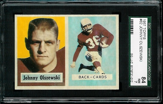 John Olszewski - 1957 Topps #62 - SGC 84