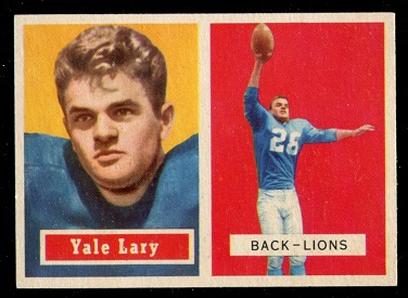 Yale Lary - 1957 Topps #68 - ex