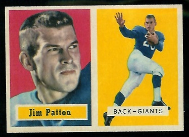 Jim Patton - 1957 Topps #83 - nm