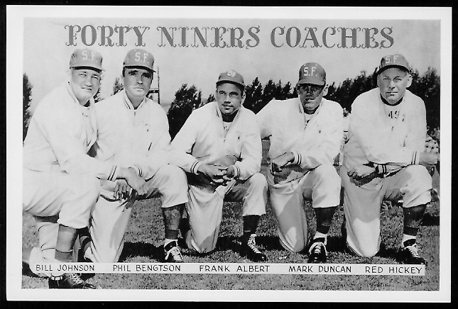 1958 49ers Team Issue #44 - 49ers Coaches - nm