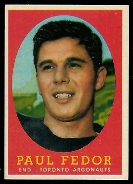Paul Fedor - 1958 Topps CFL #14 - nm