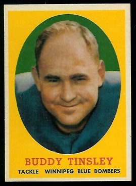 Buddy Tinsley - 1958 Topps CFL #27 - nm