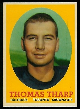 Corky Tharp - 1958 Topps CFL #31 - exmt