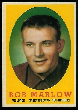 Bob Marlow - 1958 Topps CFL #4 - exmt