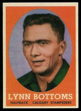 Lynn Bottoms - 1958 Topps CFL #41 - exmt
