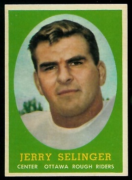 Jerry Selinger - 1958 Topps CFL #43 - nm