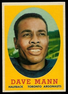 Dave Mann - 1958 Topps CFL #46 - nm+