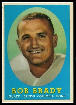 Bob Brady - 1958 Topps CFL #51 - nm+