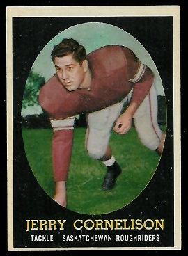 Jerry Cornelison - 1958 Topps CFL #58 - exmt