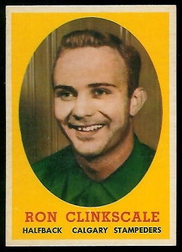 Ron Clinkscale - 1958 Topps CFL #61 - nm