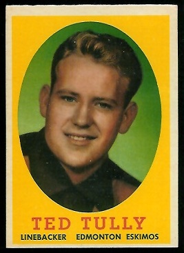 Ted Tully - 1958 Topps CFL #64 - vg-ex