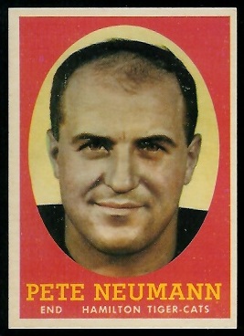 Pete Neumann - 1958 Topps CFL #77 - exmt