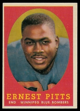 Ernie Pitts - 1958 Topps CFL #78 - ex