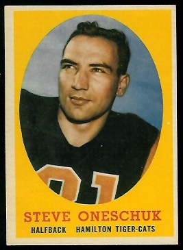 Steve Oneschuk - 1958 Topps CFL #79 - ex