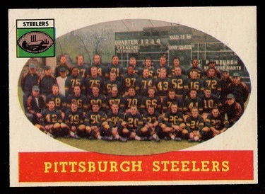 1958 Topps #116 - Pittsburgh Steelers Team - exmt