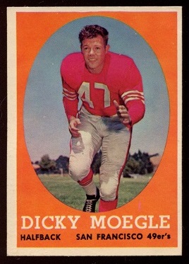 1958 Topps #124 - Dick Moegle - ex