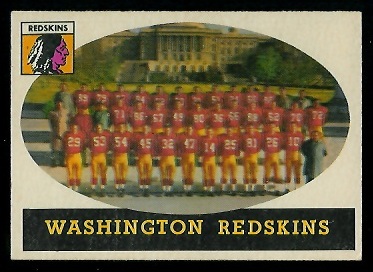 1958 Topps #27 - Washington Redskins Team - ex