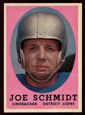 1958 Topps #3 - Joe Schmidt - ex+
