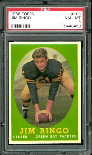Jim Ringo - 1958 Topps #103 - PSA 8