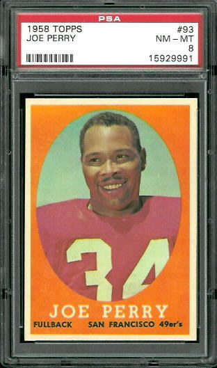 Joe Perry - 1958 Topps #93 - PSA 8
